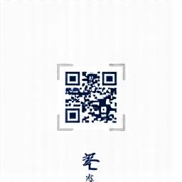 デモ用の汎用的なQRコードとその下に海洋がんのロゴが配置されたデザイン。